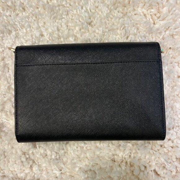 Tory Burch Robinson Saffiano Leather Wallet on a Chain Crossbody - Picture 6 of 6